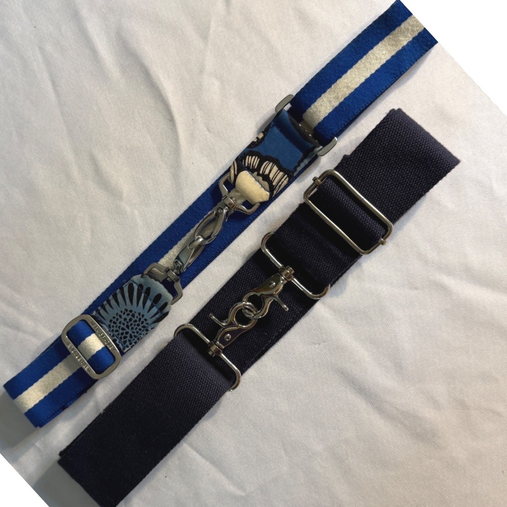 Vera Bradley Replacement Adjustable Shoulder Strap Set Blue Floral and Navy